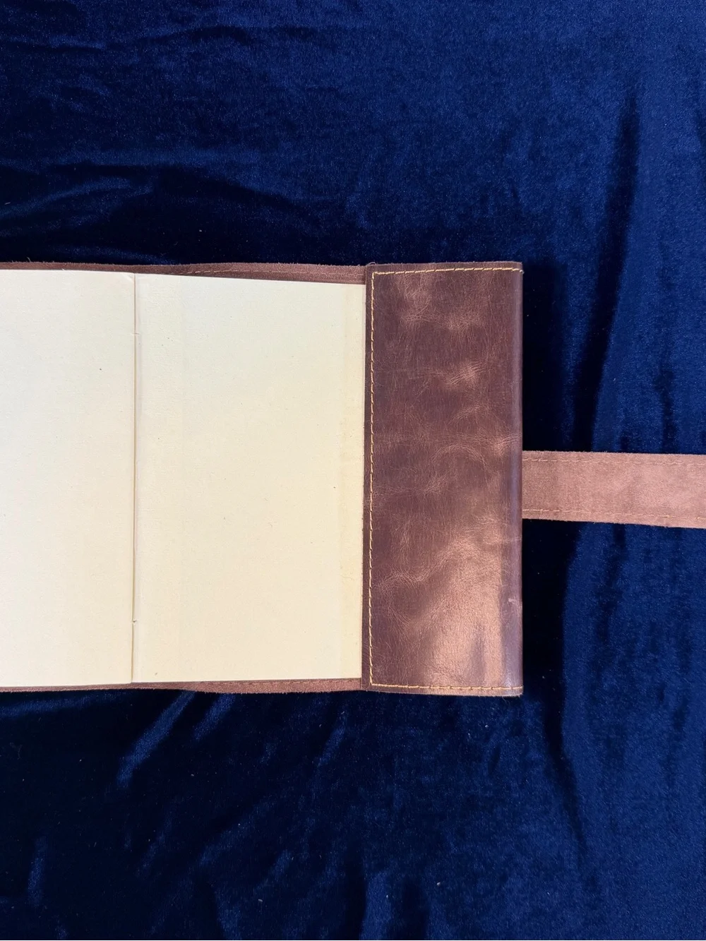 RUSTIC TOWN Brown Leather Diary/Journal w/Leather Tie Wrap Refillable UNUSED